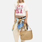 Borsa A Spalla Donna Desigual  Half Logo Raffia Leiria 26SAXO04