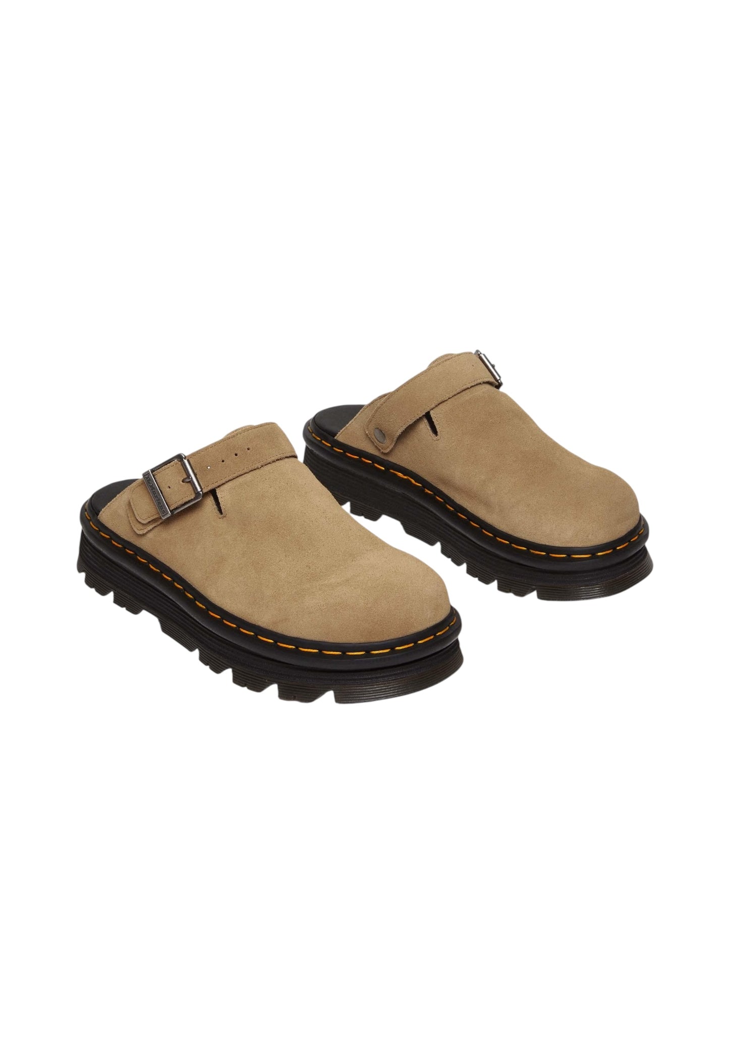 Mules  Donna Dr. Martens Con Fibbia Zebzag Mule Savannah Tan Eh Suede 31737