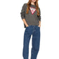 Maglione A Girocollo Donna Guess  Gj Big Triangle W4BR12Z3HM1