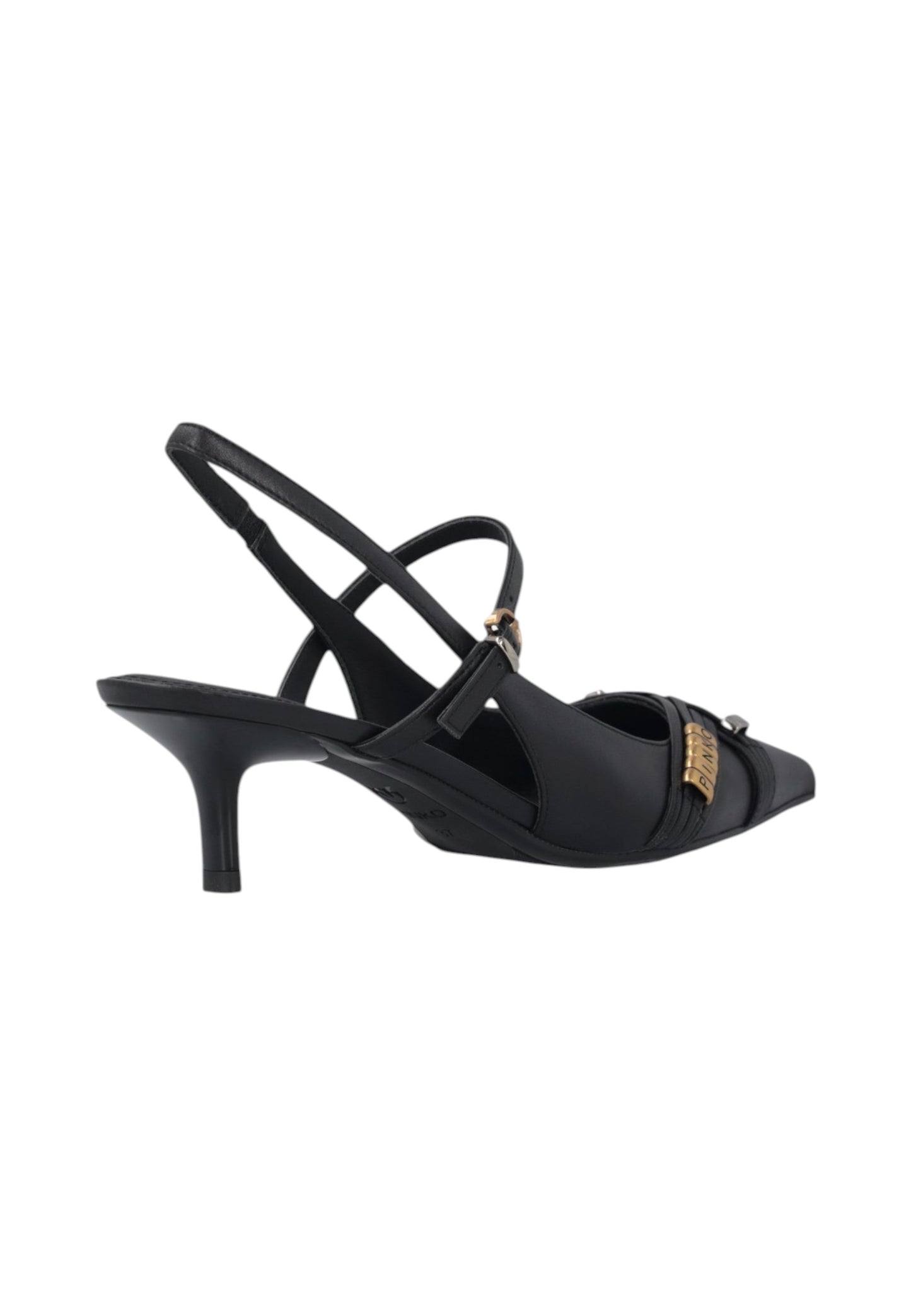 Sling Back  Donna Pinko In Nappa Con Cinturini E Applicazioni Gioiello Gloria 18 SD0489P003