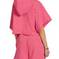 Felpa Con Cappuccio Donna Chiara Ferragni Cropped Manica Corta  72CBIT12CFT02
