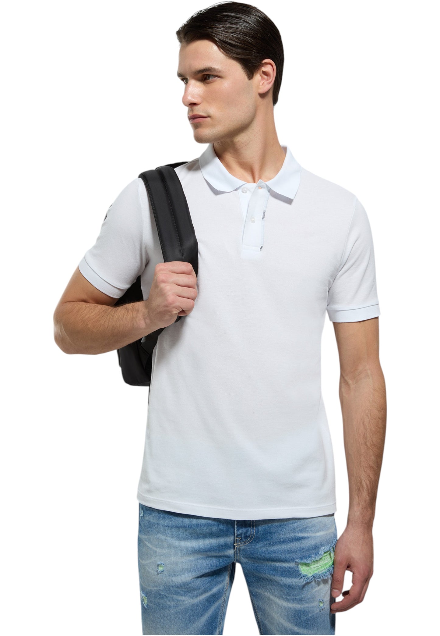 Polo Manica Corta Uomo Bikkembergs In Cotone Mercerizzato