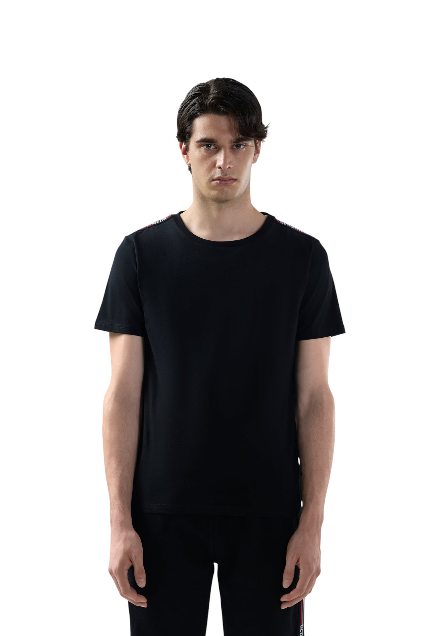 T-Shirt Manica Corta Uomo Gcds Logo Tape Stretch  B2EM2303JJ7