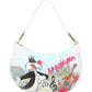 Borsa A Spalla Donna Braccialini Hobo Stampa Silvestro Barcellona Cartoline Lt LT255YY