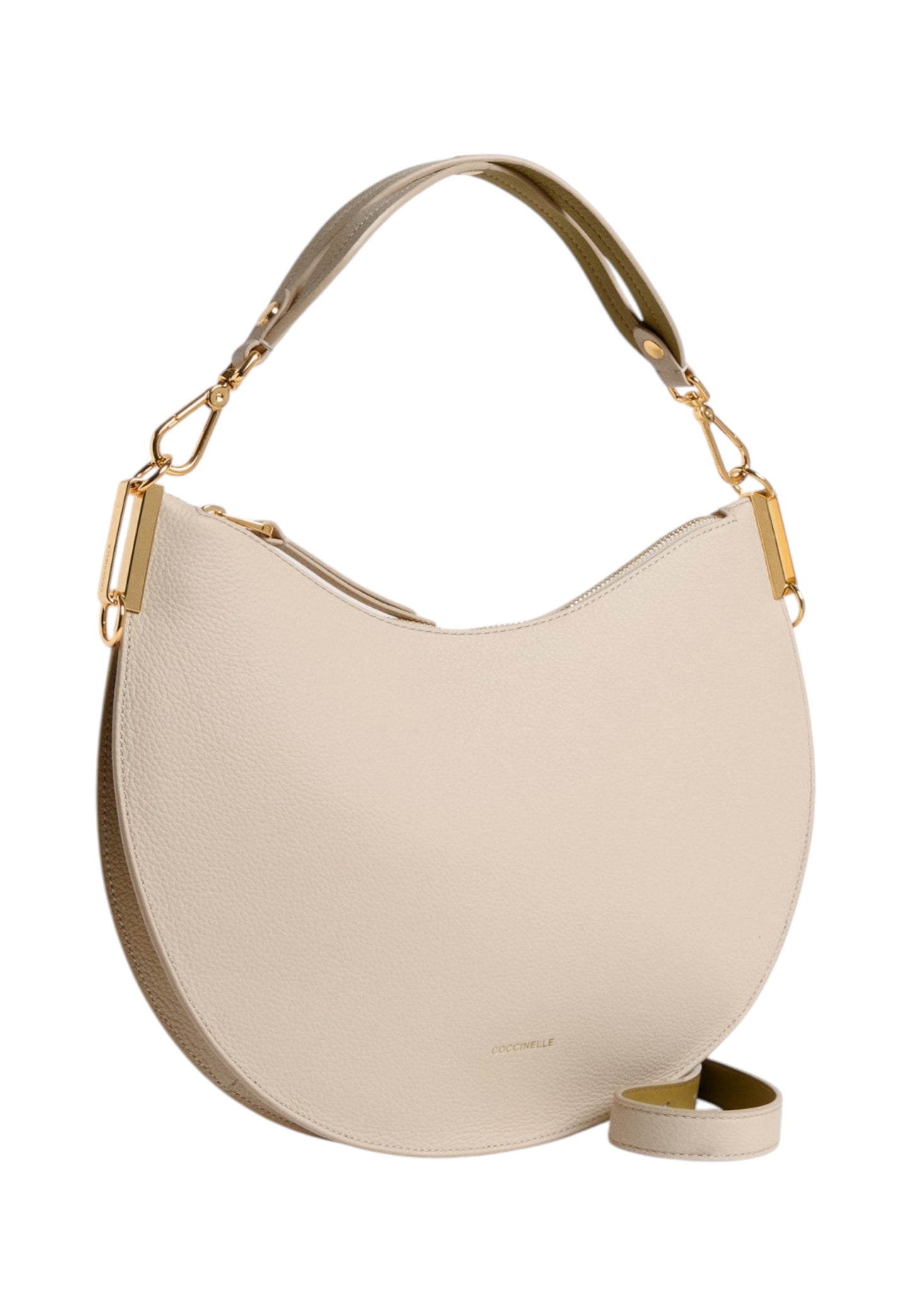 Borsa A Spalla Donna Coccinelle In Pelle Martellata Doppia Coccinelle Sunup Medium E1QKF130201