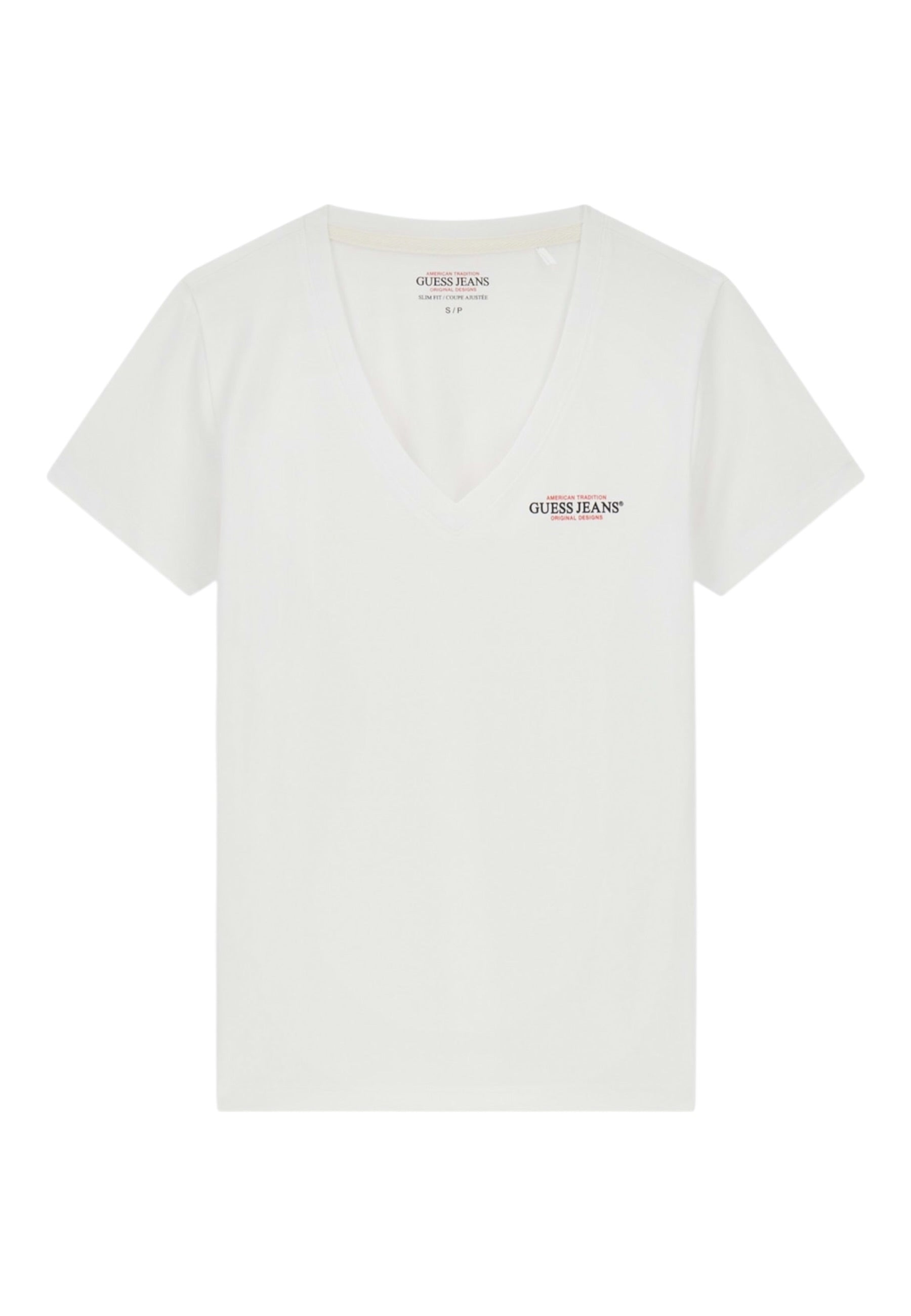 T-Shirt Manica Corta Donna Guess Slim Gj Mini America W4YI23J1314
