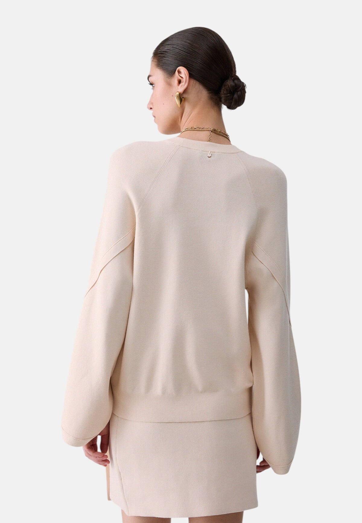 Maglia Scollo A V Donna Liu Jo Con Maniche A Mantella  CF6092MS99E