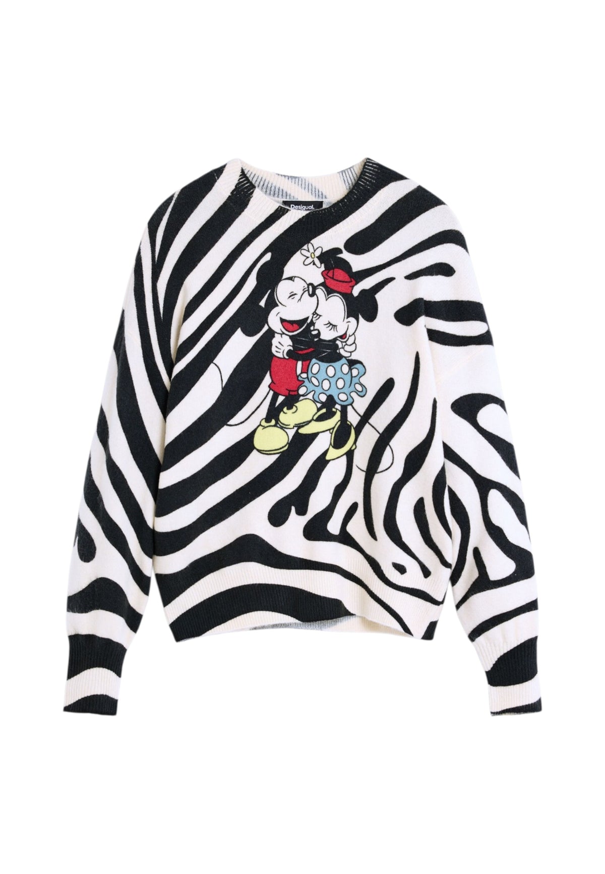 Maglione A Girocollo Donna Desigual Fit regular, Maglia grossa Hug Mickey 26WWJF48