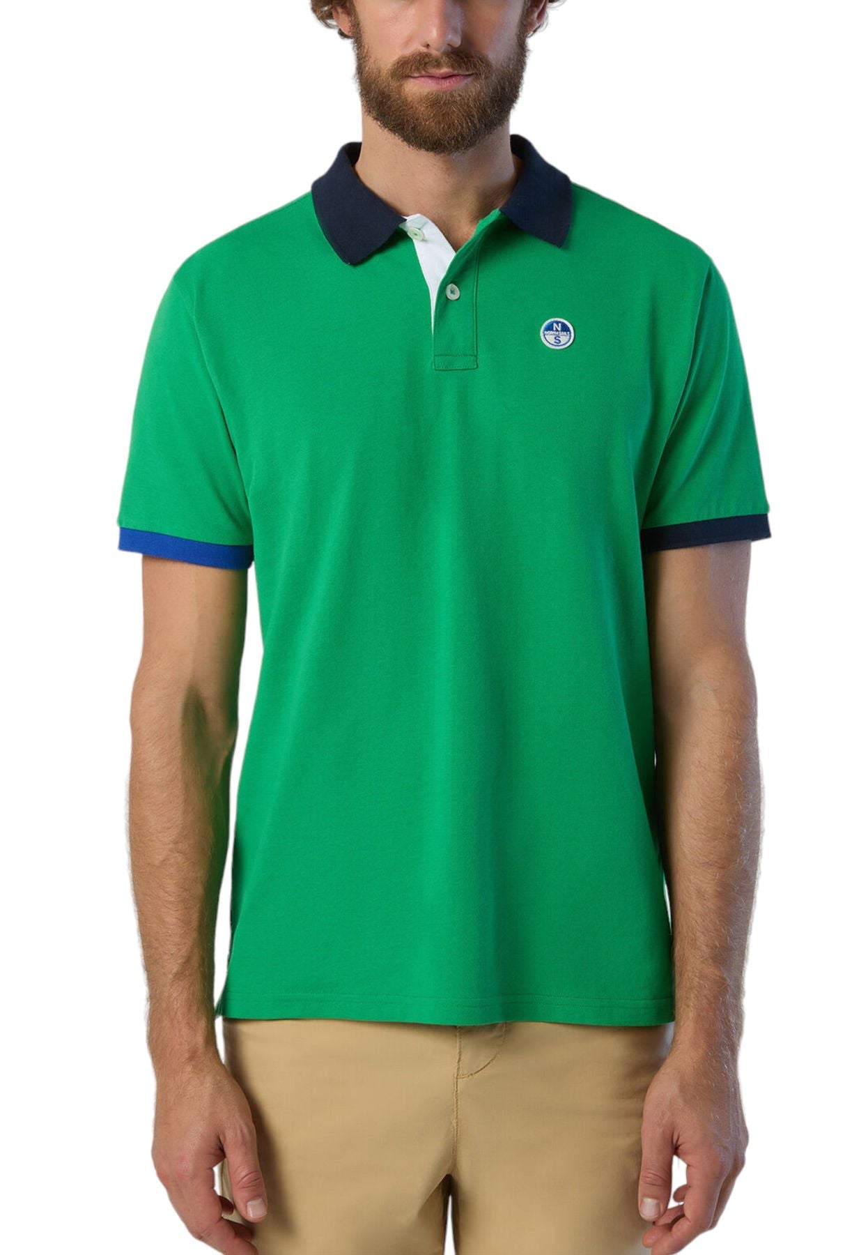 Polo Manica Corta Uomo North Sails Different Combo Colors Cuff  692453