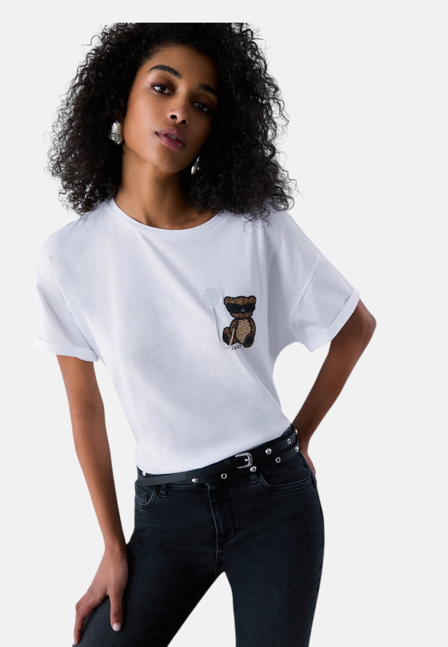 T-Shirt Manica Corta Donna Liu Jo Bear Liujo Eco Line WA6414JS923