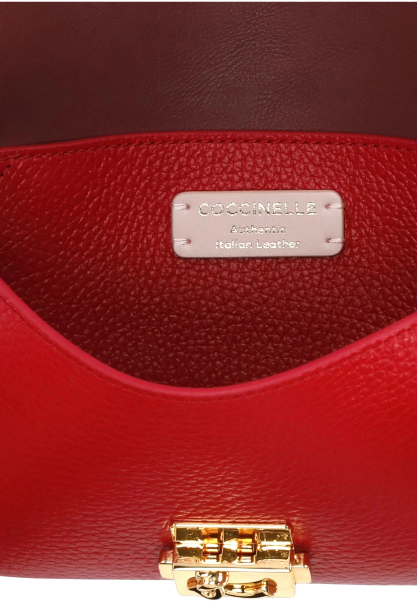 Borsa A Tracolla Donna Coccinelle In Pelle Martellata Coccinelle C-Me Lock Mini E5U4K520101