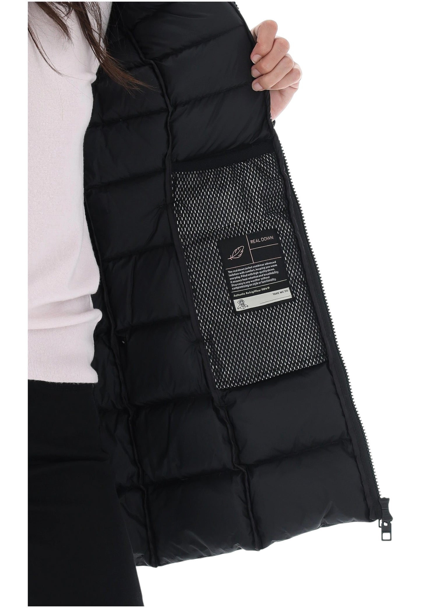 Piumino Lungo Donna Refrigiwear Con Cappuccio Long Mead Jacket 25AIW98108RA0035