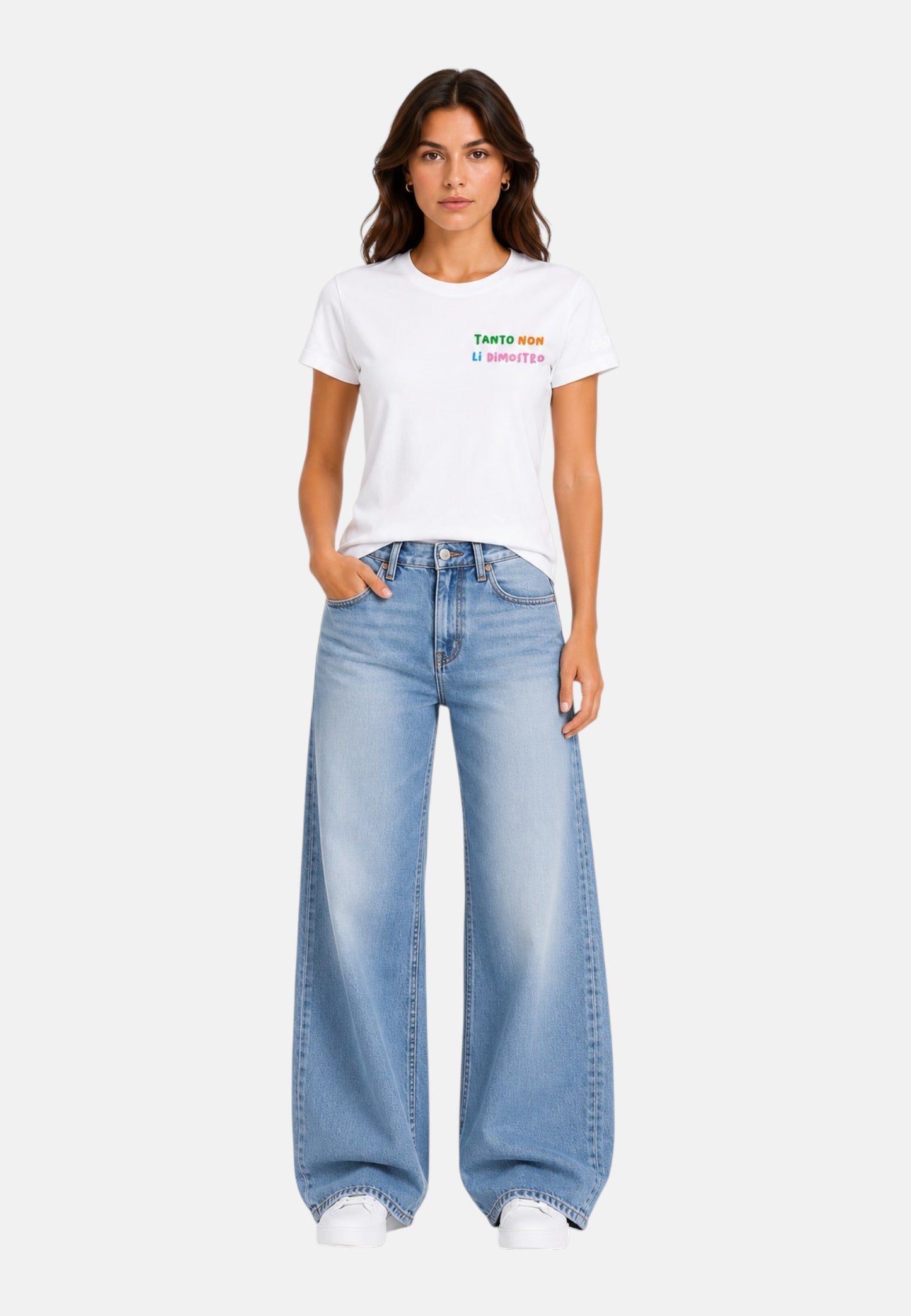 T-Shirt Manica Corta Donna Mc2 Saint Barth Non Dimostro Emb Emilie EMI0001