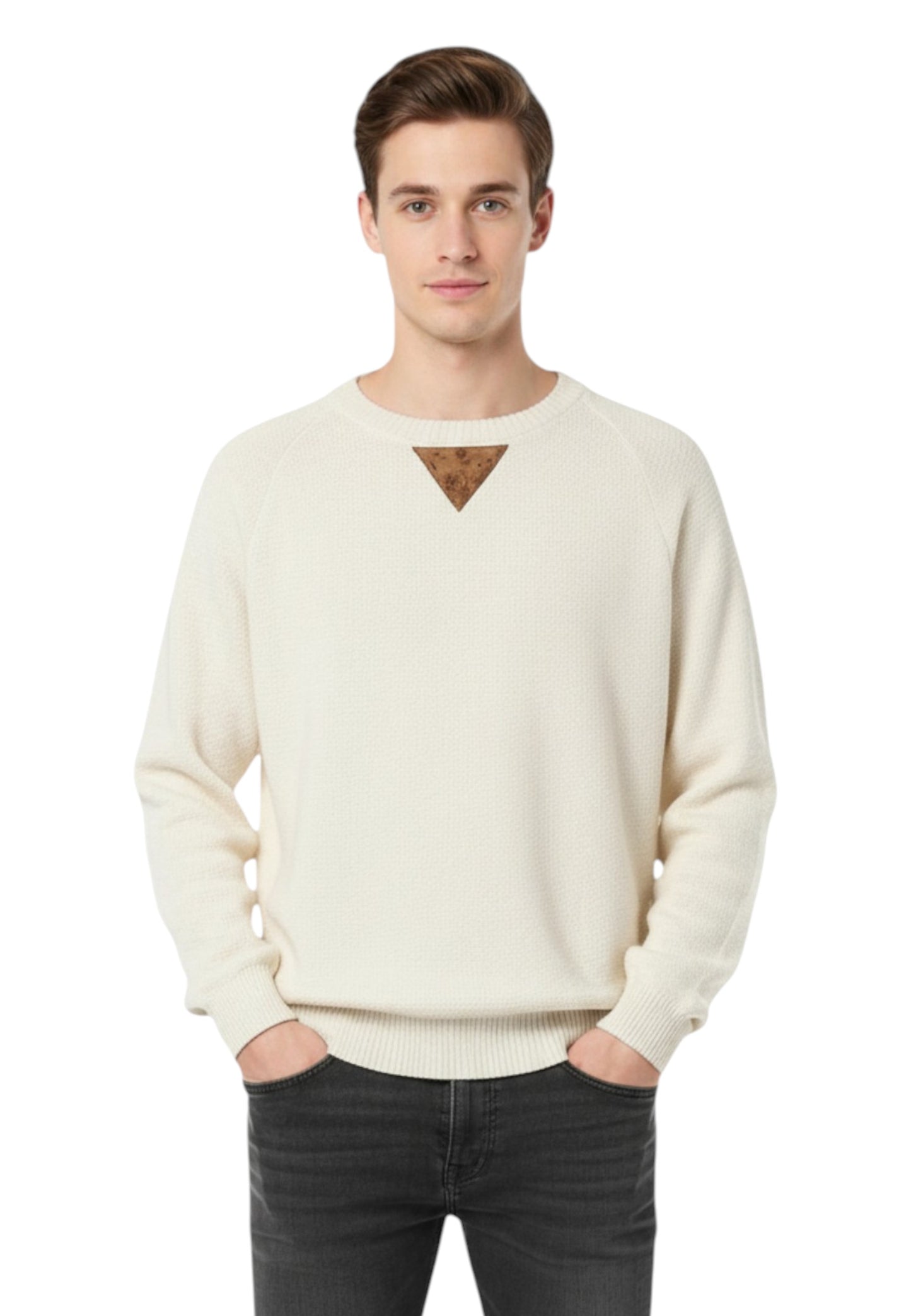 Maglione A Girocollo Uomo Alviero Martini Con Patch  25IU13501UI73