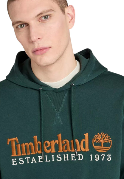 Felpa Con Cappuccio Uomo Timberland  Established 1973 Embroidered Logo Loopback TB0A5MX8