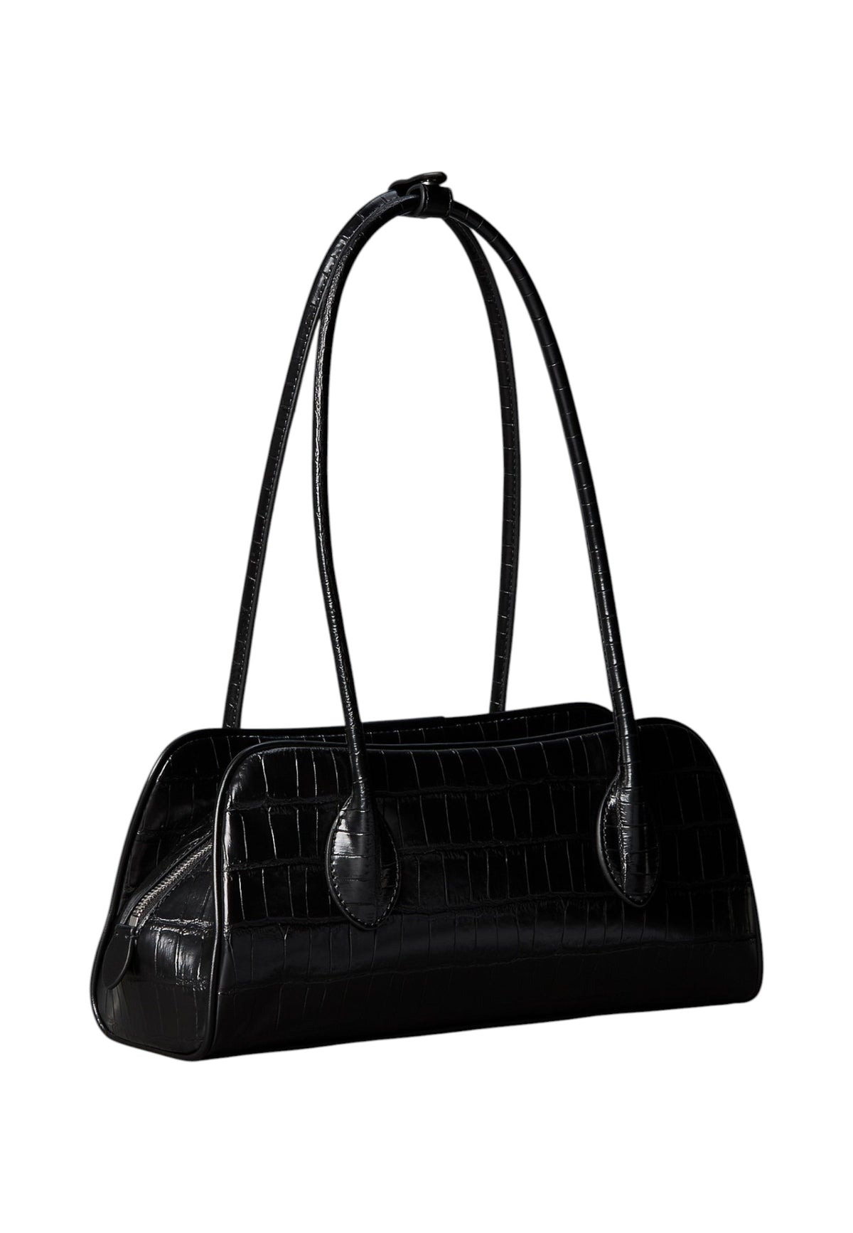 Borsa A Spalla Donna Calvin klein Croco Shoulder Bag Emblem Trio LV04F3780G