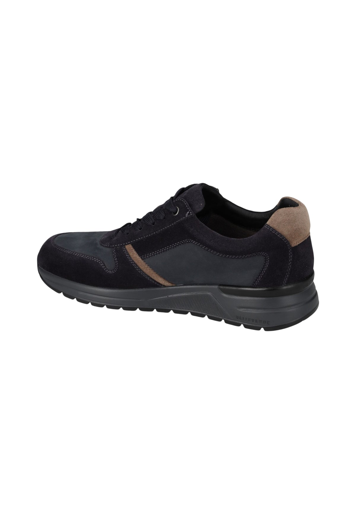 Sneakers Basse Uomo Valleverde chiusura con lacci, zip laterale, pannelli a contrasto, suola scura  VY954AW