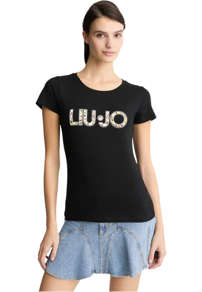 T-Shirt Manica Corta Donna Liu Jo  Flowers