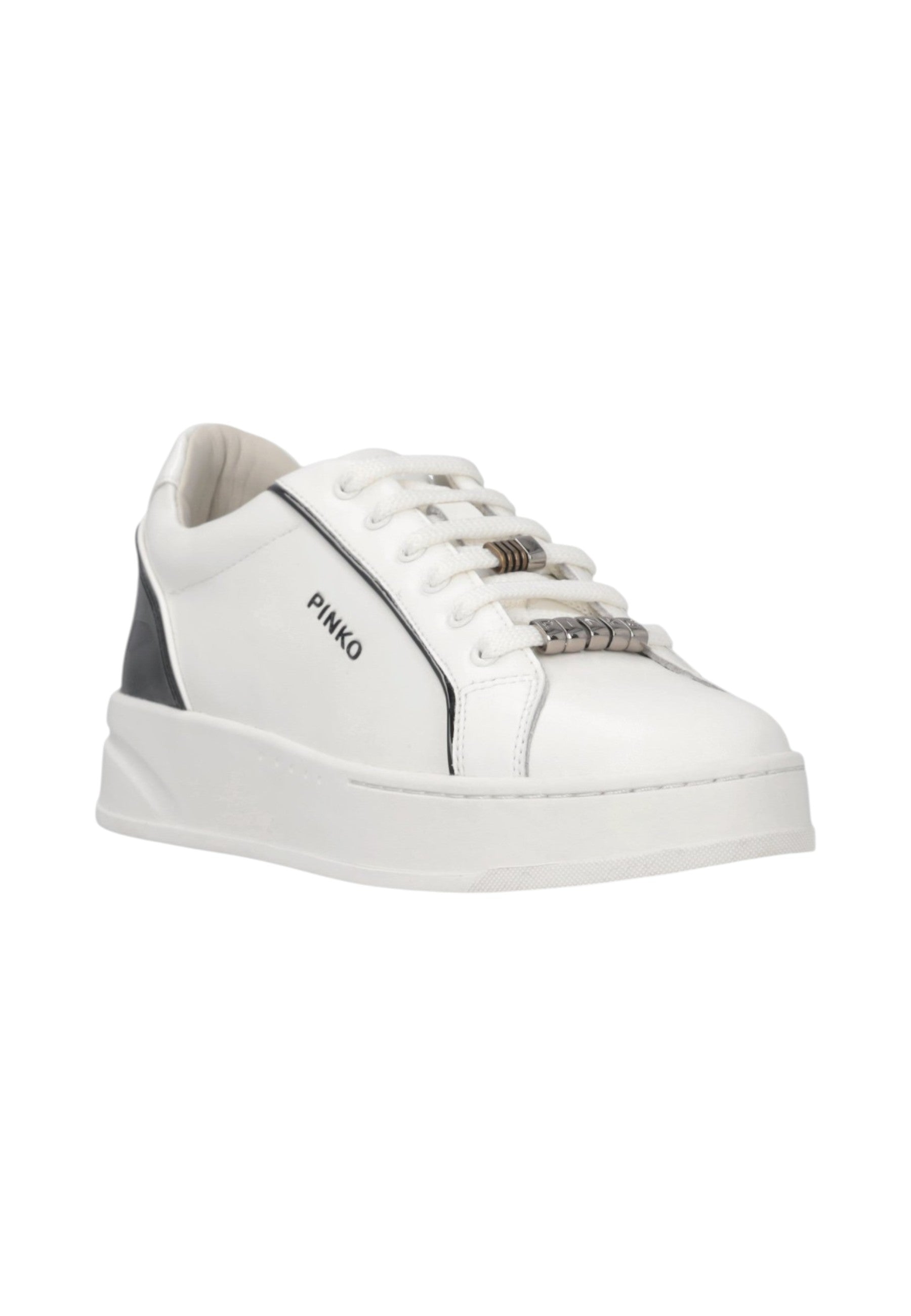 Sneakers Basse Donna Pinko In Pelle Di Vitello Con Logo Iris 01 SS0131P001