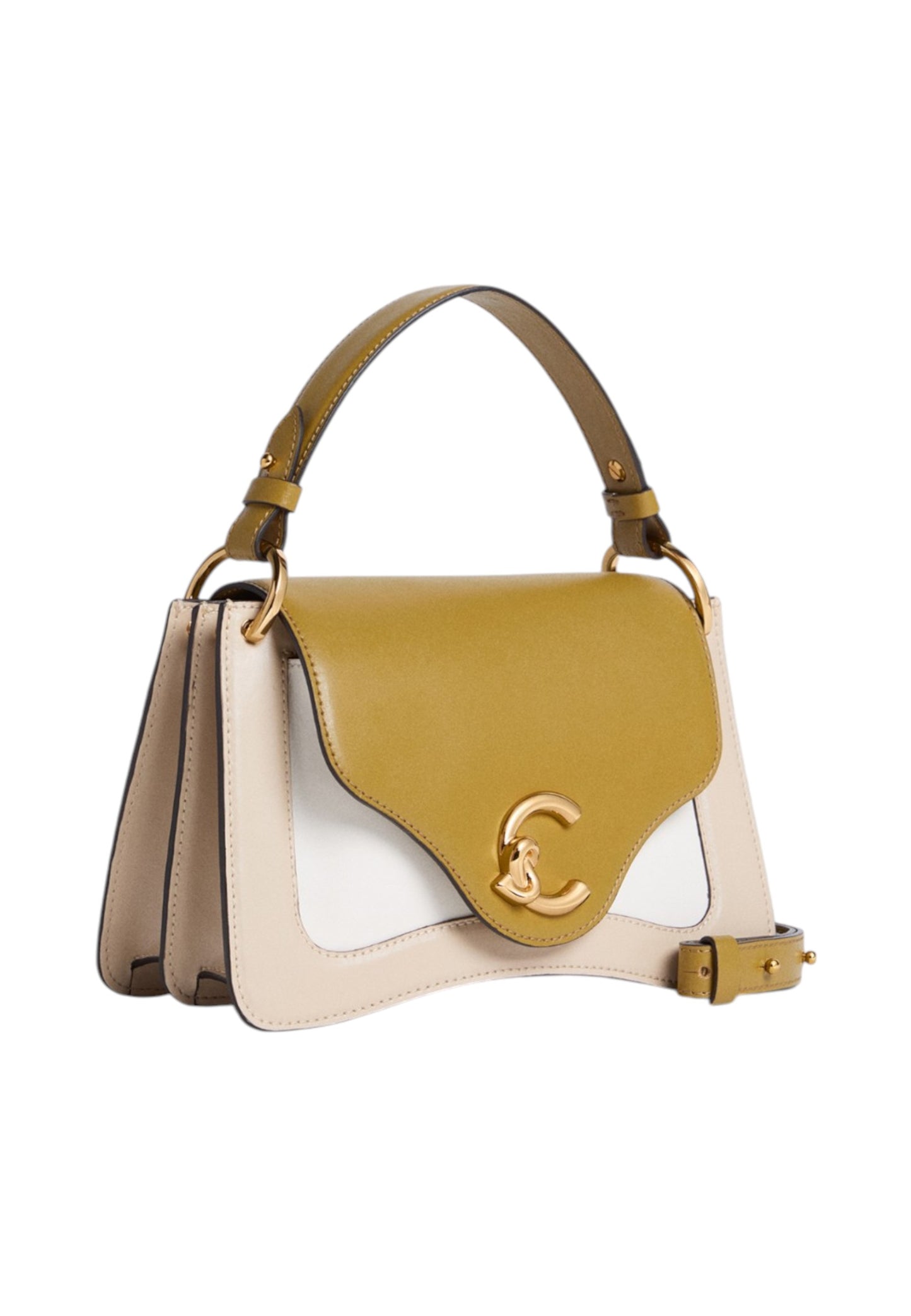 Borsa A Tracolla Donna Coccinelle In Pelle Liscia Di Vitello Multicolor Coccinelle C-Me Calf Tric Small E1U4H180201