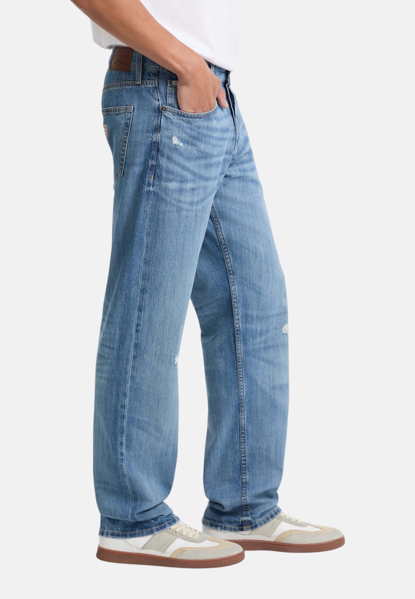 Jeans Straight Leg Uomo Guess Selvedge Light Washed Gj G16 M5GA1BD5NV1