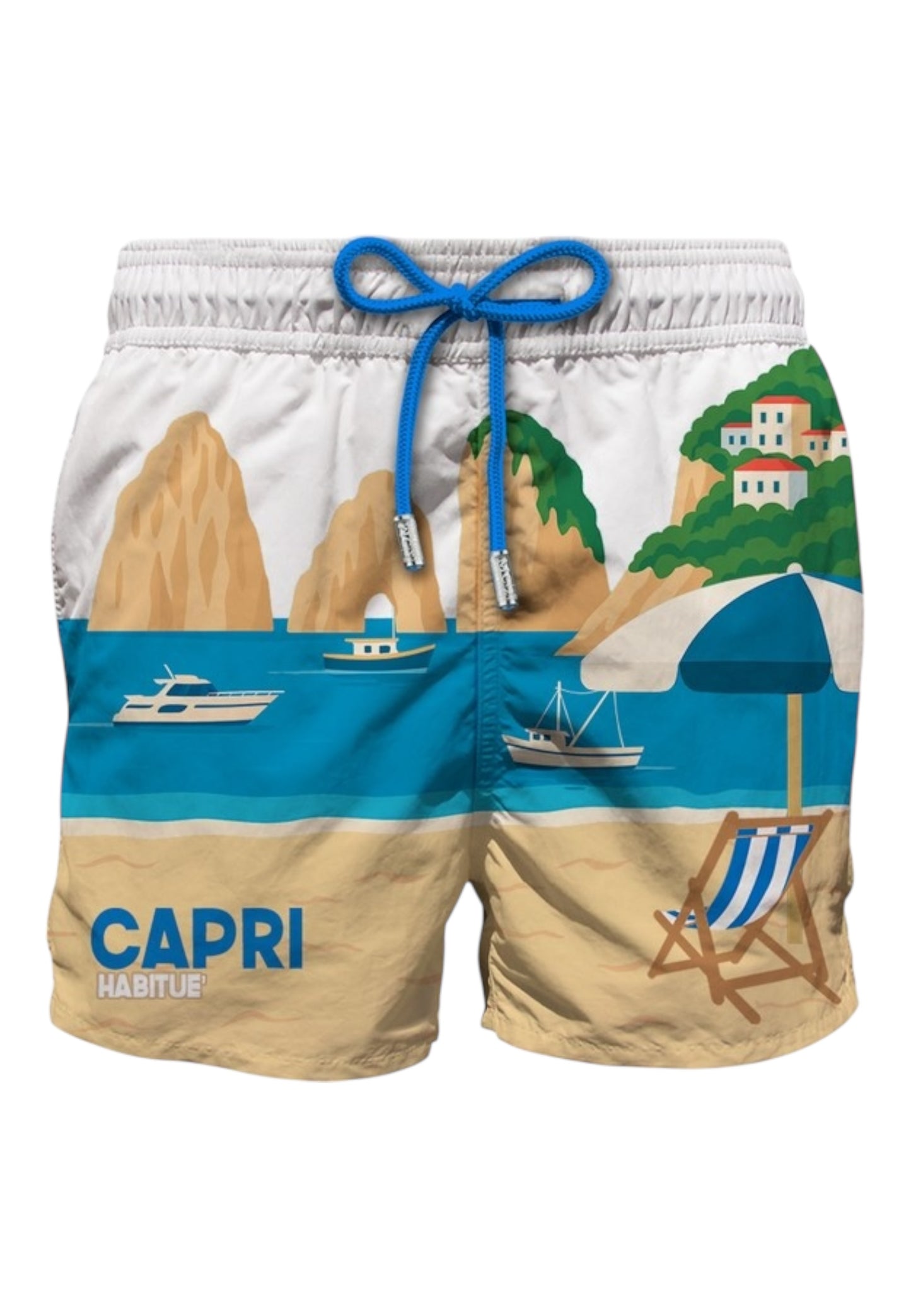 Costume da bagno Short Uomo Mc2 Saint Barth Stampa Capri Summer Gustavia Placed Print GUS0009