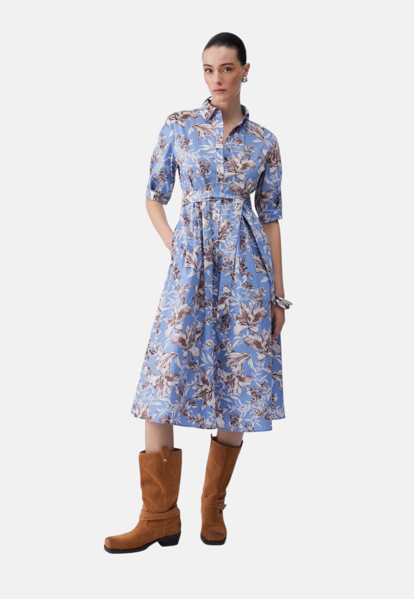 Vestito Midi Donna Liu Jo In Popeline Linea 3.0 WA6349T4853