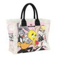 Borsa A Mano Donna Braccialini Summer In Tessuto Canvas Stampa Looney Tunes Summer Special Lt LT270TC