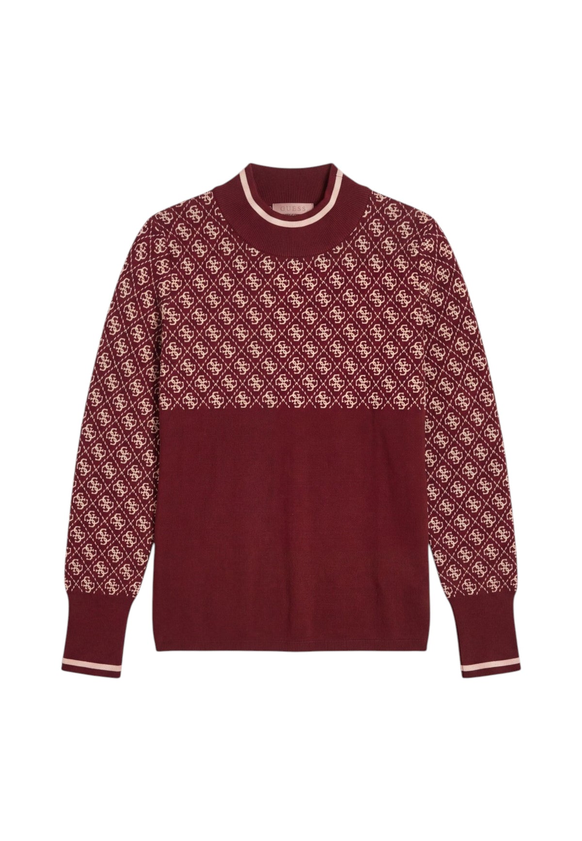 Maglione Collo Alto Donna Guess Logo 4G Gj W5BR24Z3JD2