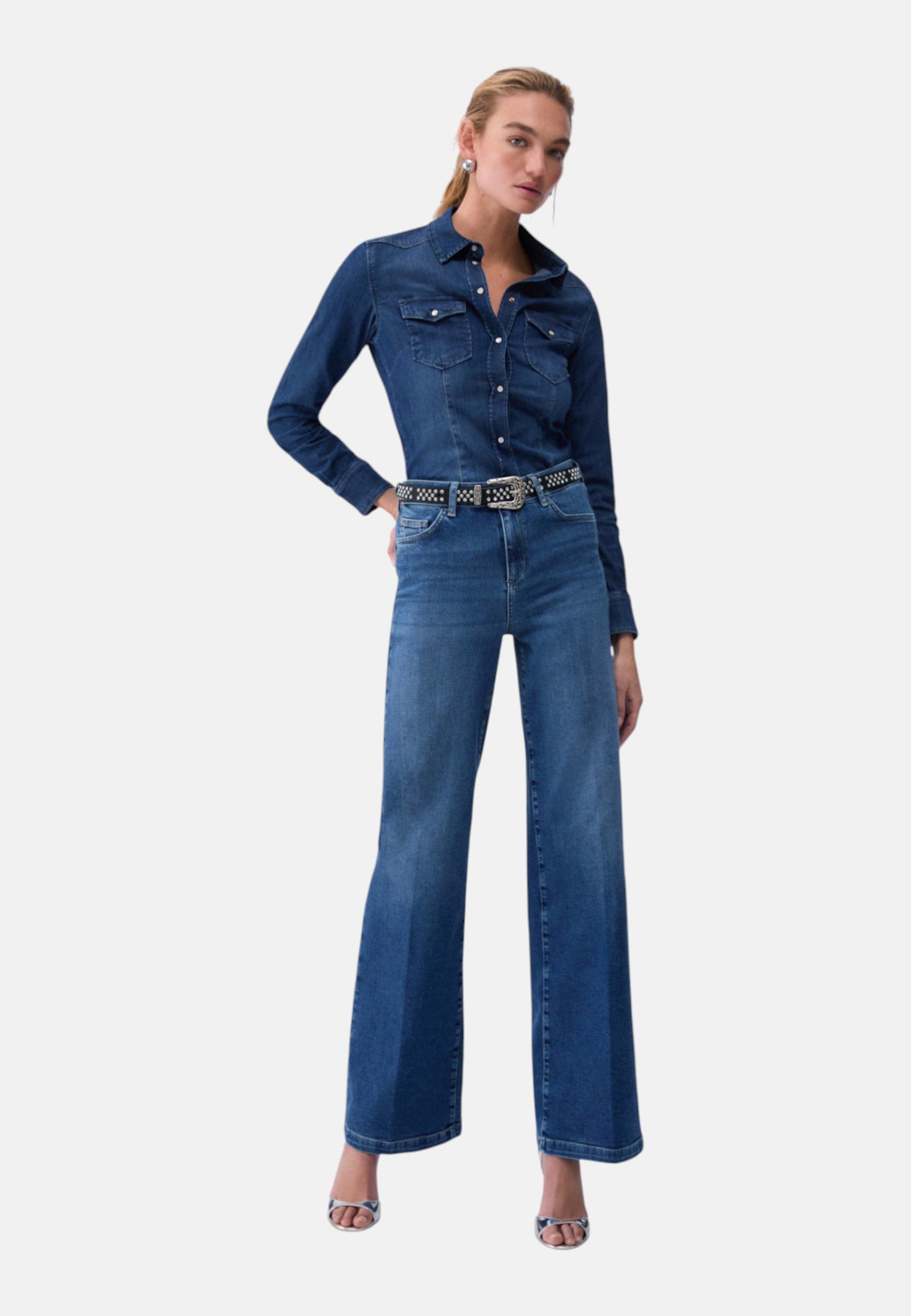 Jeans Flare Fit Donna Liu Jo Vita Alta Good Flare UA6160D0264