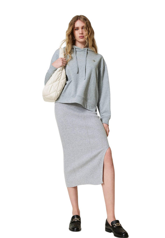 Gonna Midi Donna Twinset In Maglia A Coste  242TP3712