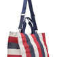 Borsa A Mano Donna Liu Jo Large Striped Canvas Tote Bag  2A6026T2176