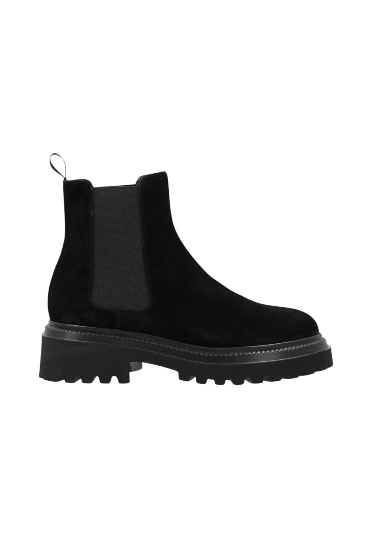 Stivaletti Chelsea Donna Frau Pelle scamosciata, Suola chunky carrarmato, Sottopiede fisso, Suola leggera, Made in Italy Softy A78C3