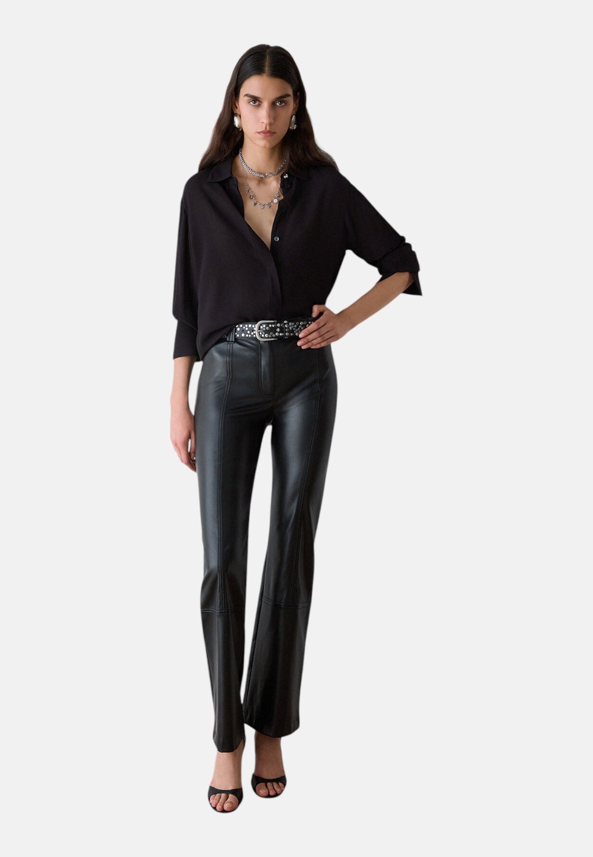Pantaloni  Donna Liu Jo Effetto Spalmato  CF6280E0624