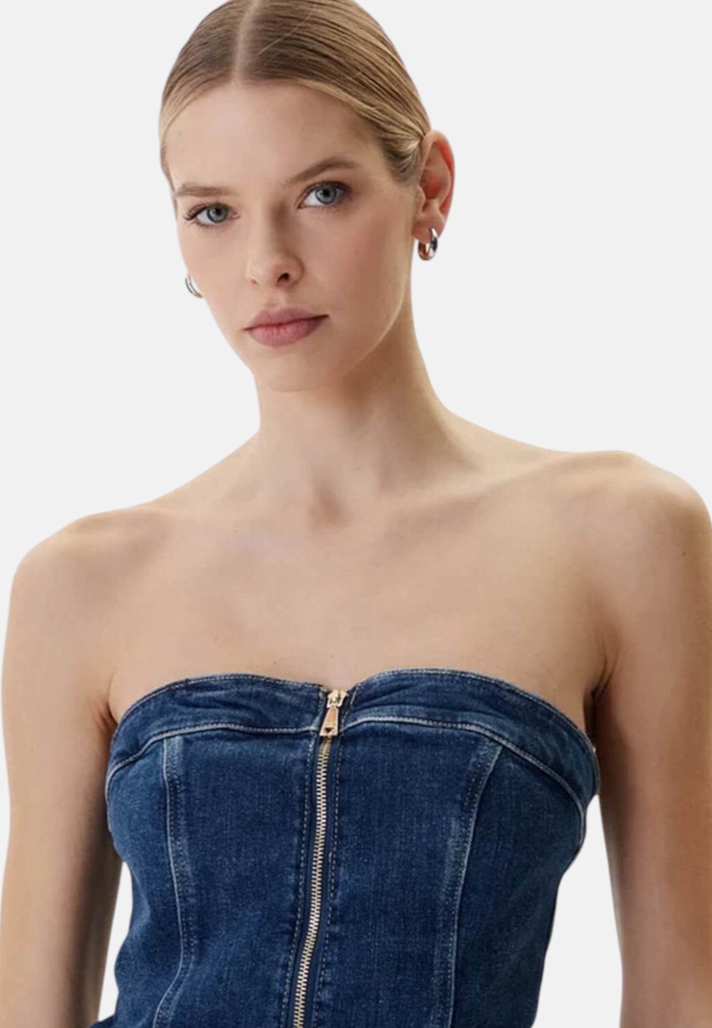 Tuta Jumpsuit Senza Maniche Donna Guess Con Jeans Con Jeans W6RD0ID6883