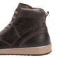 Sneakers Alte Uomo Nero Giardini Tomaia in pelle, chiusura con lacci, gambale imbottito, punta tonda, suola in gomma, Made in Italy  I601340U
