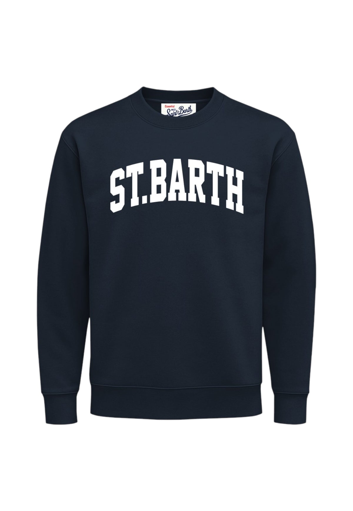 Felpa A Girocollo Uomo Mc2 Saint Barth Maniche Lunghe, Polsi E Fondo A Coste, Il Logo Saint Barth Sul Davanti Soho N SOH0004-STB