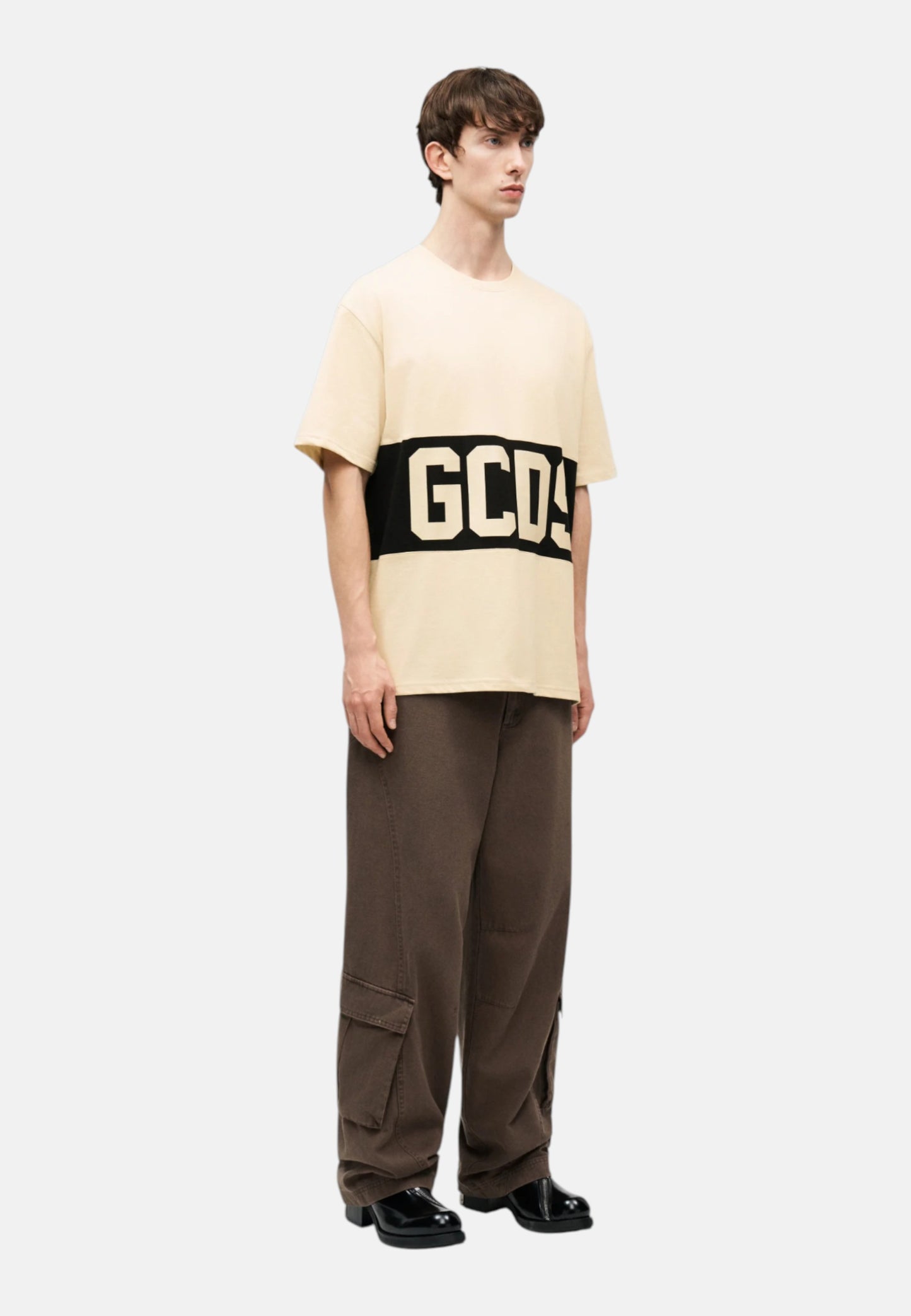 T-Shirt Manica Corta Uomo Gcds Regular Fit Band Logo Loose Z0MLQC140J101