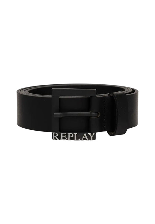 Cintura  Uomo Replay Altezza 3,5 cm Con Fibbia Logata