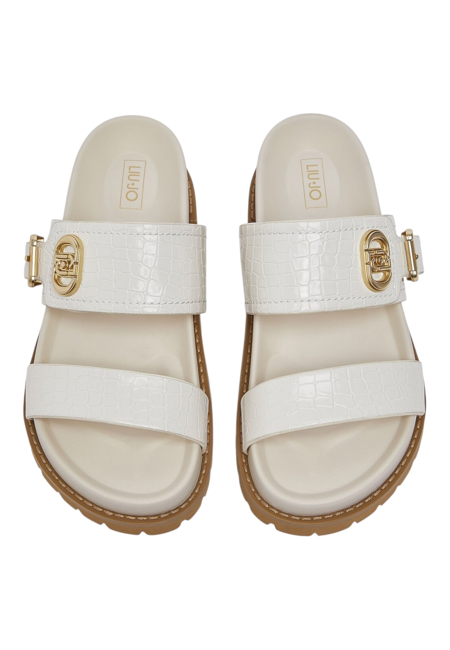 Sandali Bassi Donna Liu Jo In Stampa Cocco Spread Livia 02 SA6109EX068