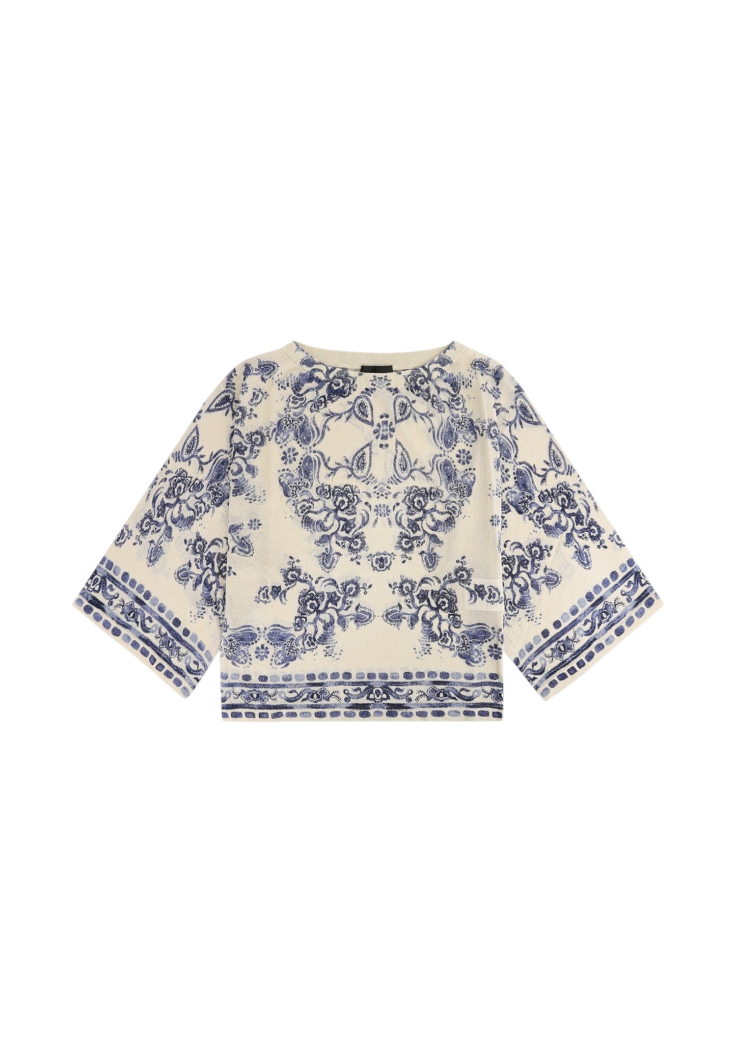 Maglia Scollo A Barca Donna Liu Jo Con Stampa  CA6355MA71N