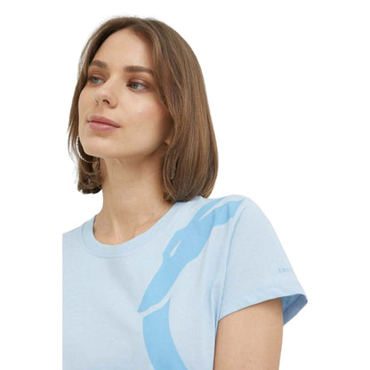 T-Shirt Manica Corta Donna Trussardi  Greyhound Shoulder Print Cotton Jersey 30/1 56T00564-1T005381