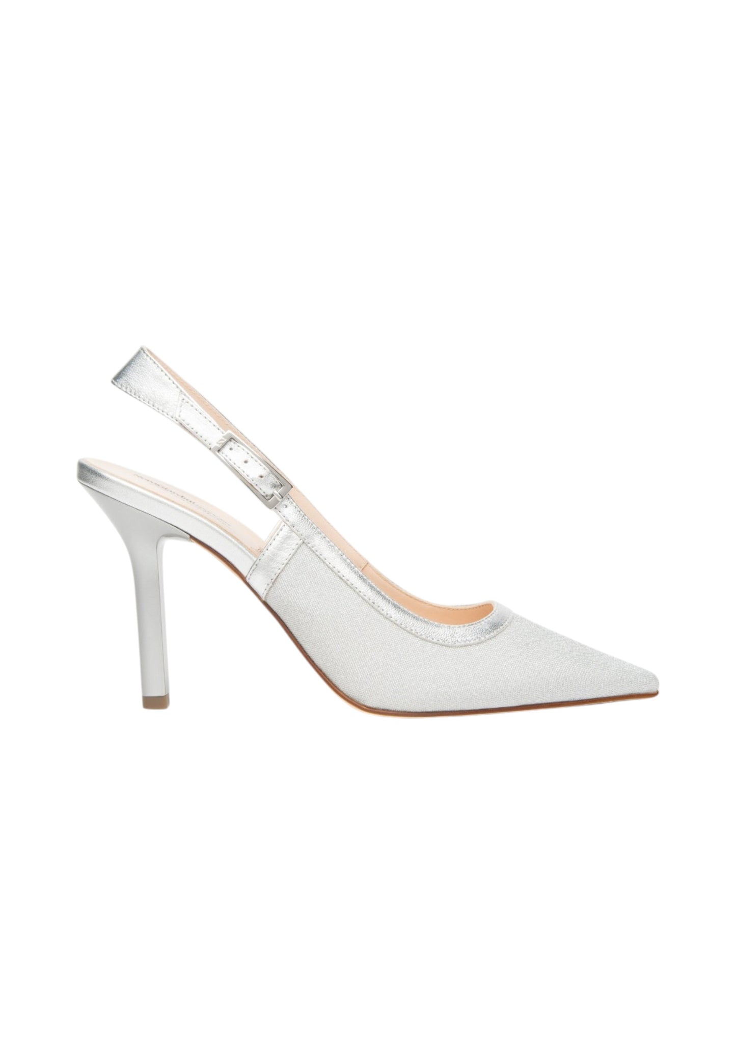 Sling Back  Donna Nero Giardini In Tessuto Lurex  E615430DE
