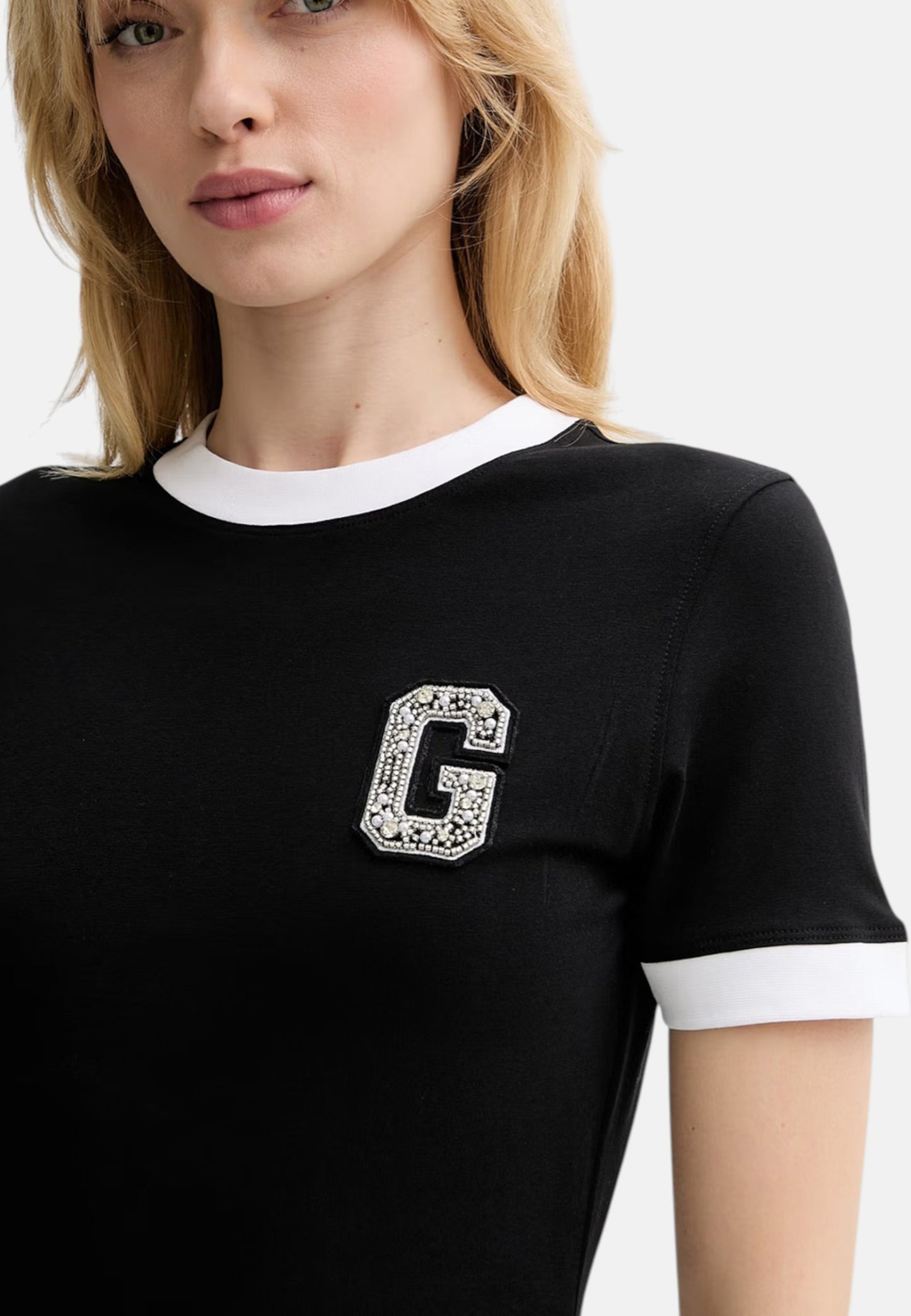T-Shirt Manica Corta Donna Guess  G Patch W6RI31J1314