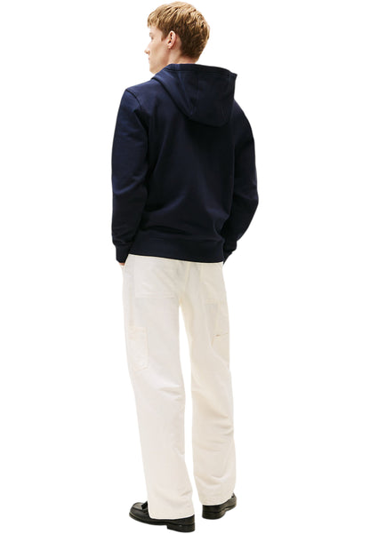 Felpa Con Zip Uomo Tommy Hilfiger Con Cappuccio Hilfiger Stacked MW0MW39375