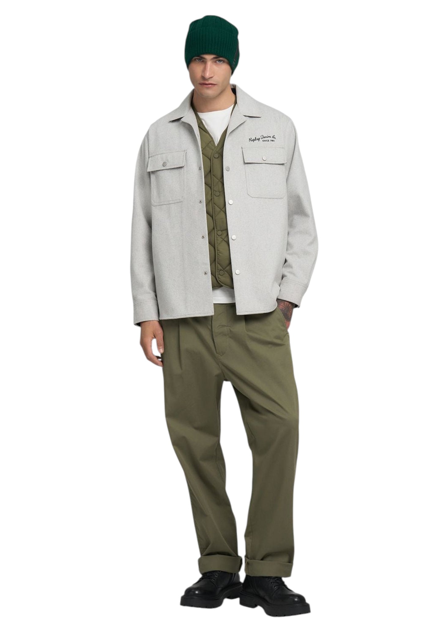 Giacca Invernale Uomo Replay In Misto Lana  M8496 .000.85344