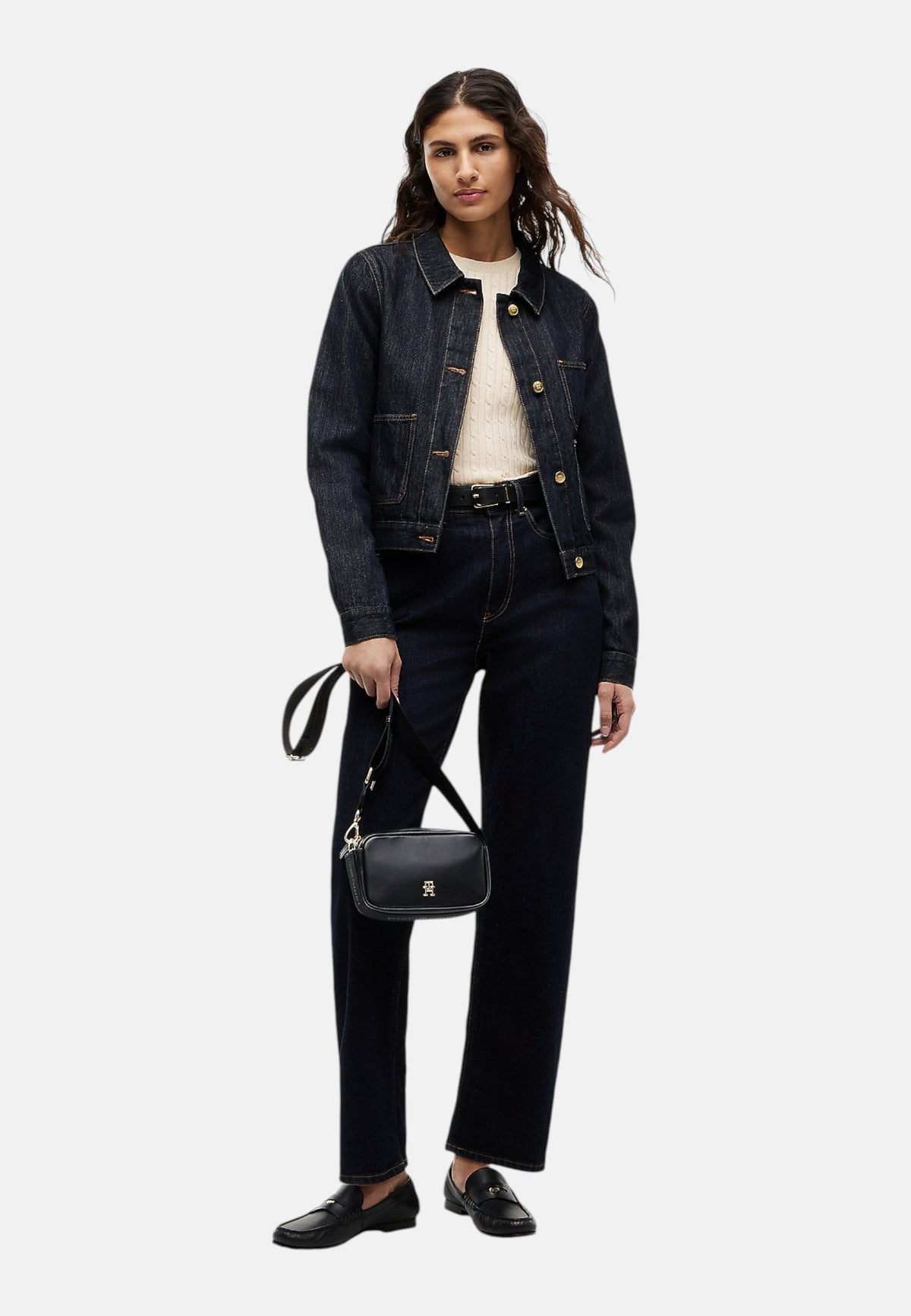 Borsa A Spalla Donna Tommy Hilfiger Camera Bag Th Logotape AW0AW18741