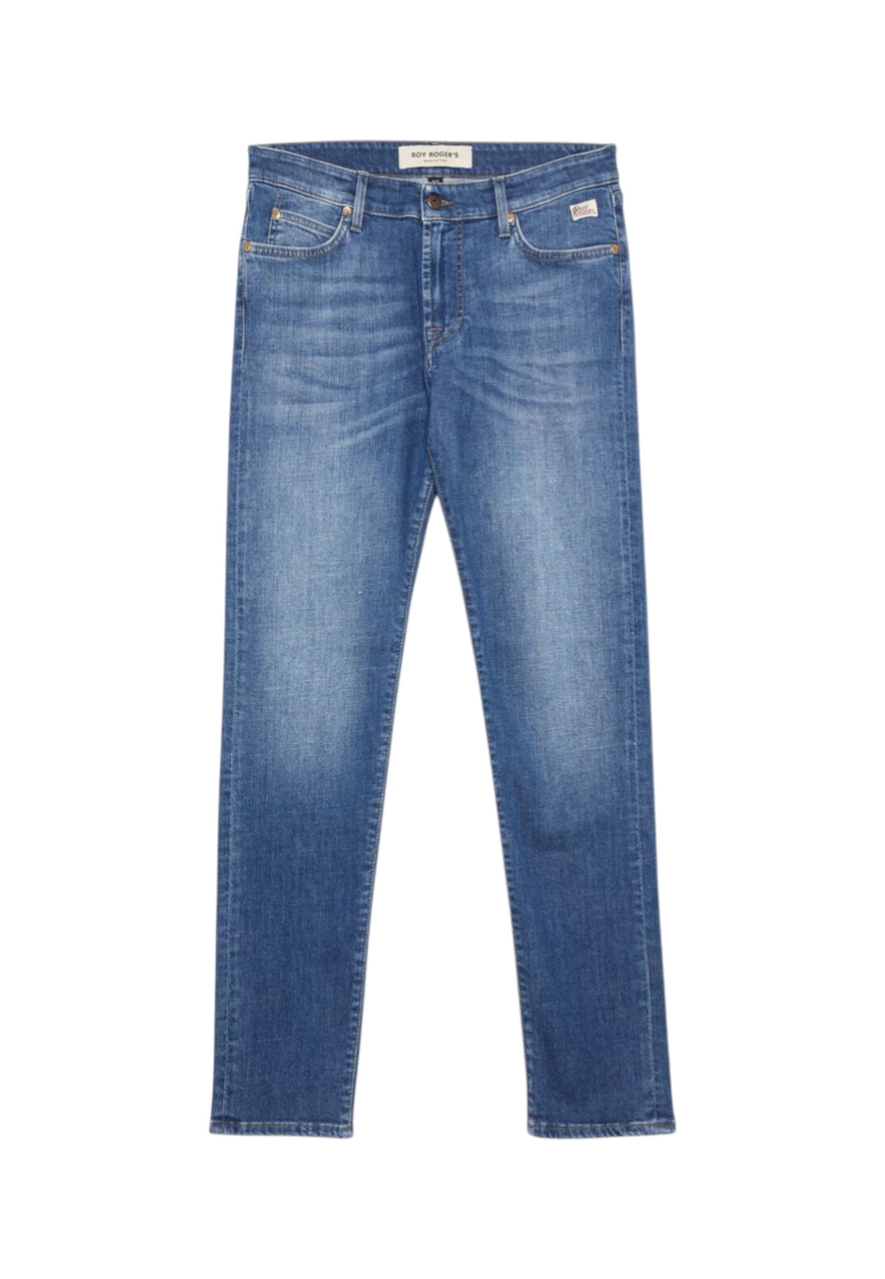 Jeans Slim Fit Uomo Roy Roger's In Denim Elasticizzato 517 Paul RRU075D598A048