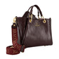 Borsa A Mano Donna Braccialini A Bauletto, Doppio con tracolla removibile e regolabile, Chiusura con clip, Con pochette interna removibile, Finitura lucida effetto spiegazzato, Dimensioni: 31 x 13 x 23 Cm Amy B19191YY