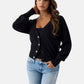 Cardigan  Donna Guess Manica lunga, Scollo a V Ls Vn Nina Cardi Stwr W6YR14Z0955